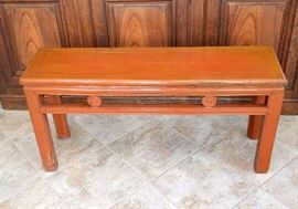Asian Wood Bench