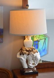 Ceramic Elephant Table Lamp
