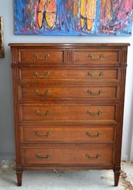 Vintage Henredon Highboy Chest of Drawers