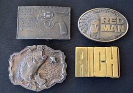 Assortment of Metal Belt Buckles 