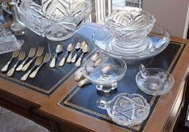 Various Cut Glass & Crystal Serving Pieces