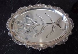 Silverplate Meat Serving Tray