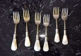 Vintage Mother of Pearl Veribest Forks