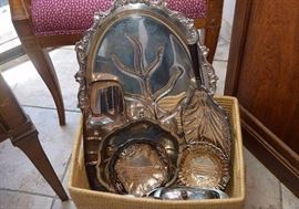Various Silver Plate Serving Pieces 