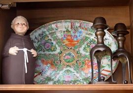 Chinese Rose Medallion Serving Platter