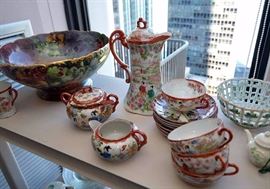 T & V Limoges Asian Hot Chocolate / Coffee / Tea Set