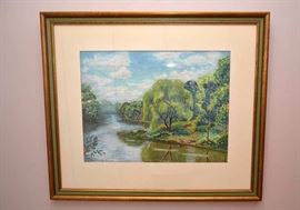 Watercolor, Signed Mary Elizabeth Schuster