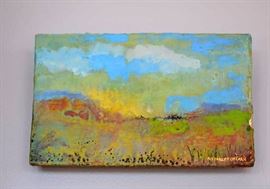 Encaustic Painting,  Signed Parker Oheken