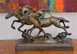 Bronz Statue, Signed Paul Herzel