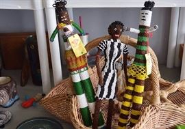 Beaded African Dolls