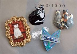 Handmade Art Brooches / Pins