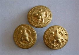 Military Brass Buttons (Civil War)