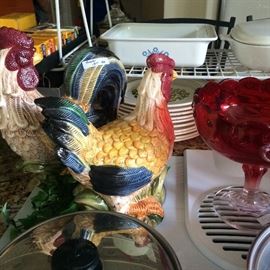 Matching rooster & hen