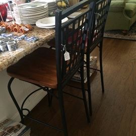 Two matching bar stools