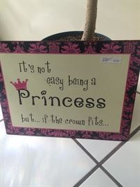 "It's not easy being a Princess . . . "