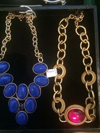 Variety of costume jewelry