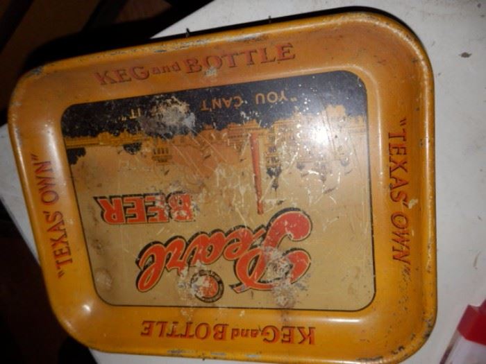 Pearl Beer Vintage Metal Tray