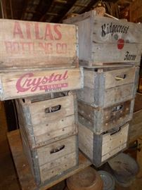 Vintage Wood Milk and Soda Crates