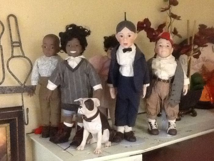 set of Little Rascels dolls $100 all  (that's Darla behind Alfalfa) located at the shop 1400 cypress ave