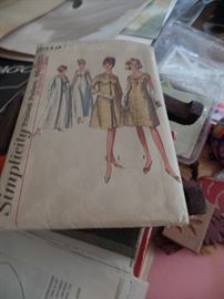 vintage patterns and lots of sewing items