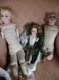 Antique dolls. lots of them