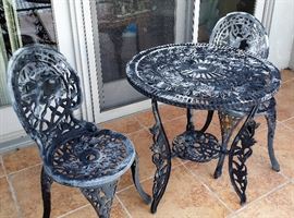 Bistro table and chairs