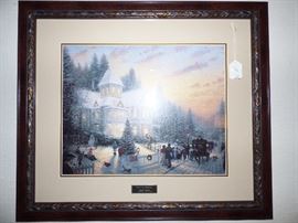 Thomas Kincaid "Victorian Christmas" framed print