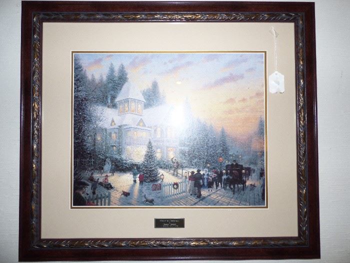Thomas Kincaid "Victorian Christmas" framed print