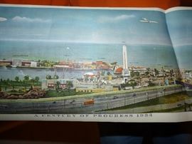 1934 Chicago Fair Yard Long litho