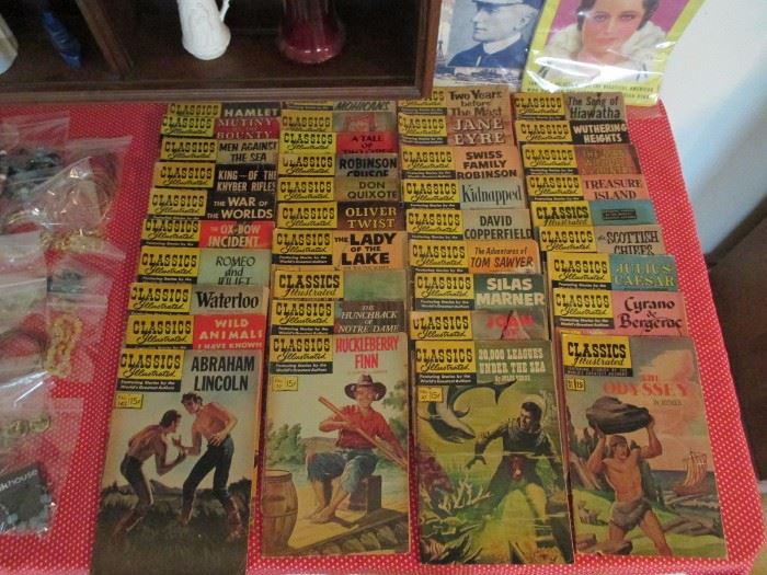 large collection of Classics Illustrated comics