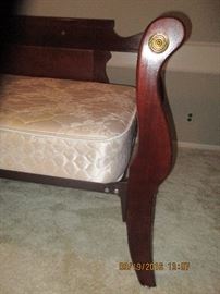 Beautiful solid wood daybed with twin mattress and room for trundle