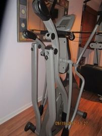 Vision Fitness x6100 and x6000 folding elliptical trainers