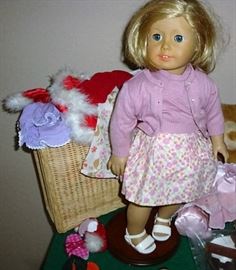 VINTAGE RETIRED AMERICAN GIRL DOLL NAMED "KIT" - SHE HAS SEVERAL OUTFITS & ACCESSORIES.