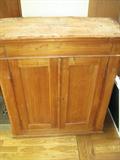 handmade pine hanging cupboard, circa 1870, Scotland