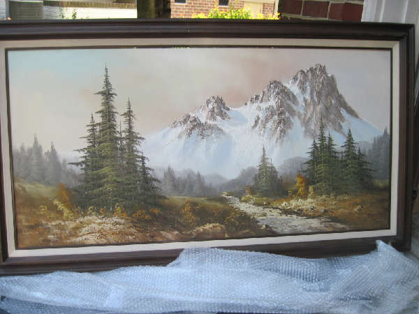 Oil painting of Colorado scenery