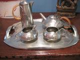 Pewter coffee set