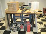 There is a basement loaded with tools