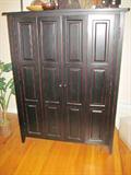 Black finish computer/tv cabinet
