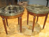 Marble top side tables