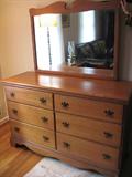 Maple dresser with mirror