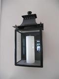 Pair of black sconces