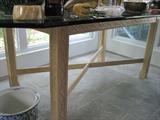 Glass top dining table