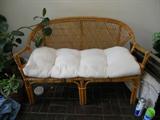 Wicker loveseat