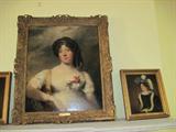 Sir Thomas Lawrence, RA (British, 1769-1830) "Portrait of Lady Brownrigg" Oil on canvas. 1810-1820. 29 1/2 high x 24 1/2 wide.