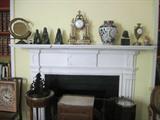 Clocks, Imari vase and Egyptian head are not for sale.