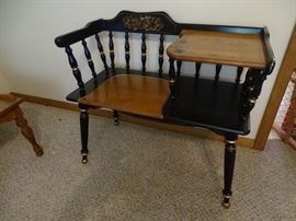 Ethan Allen gossip bench.