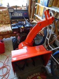 Arians snow blower Model 824 with electric start.