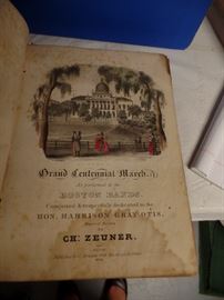 Very old bound sheet music