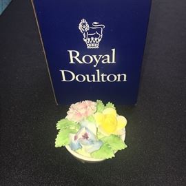 Royal Doulton floral figurine, new in box.