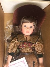 Vintage and contemporary dolls, some new in boxes.